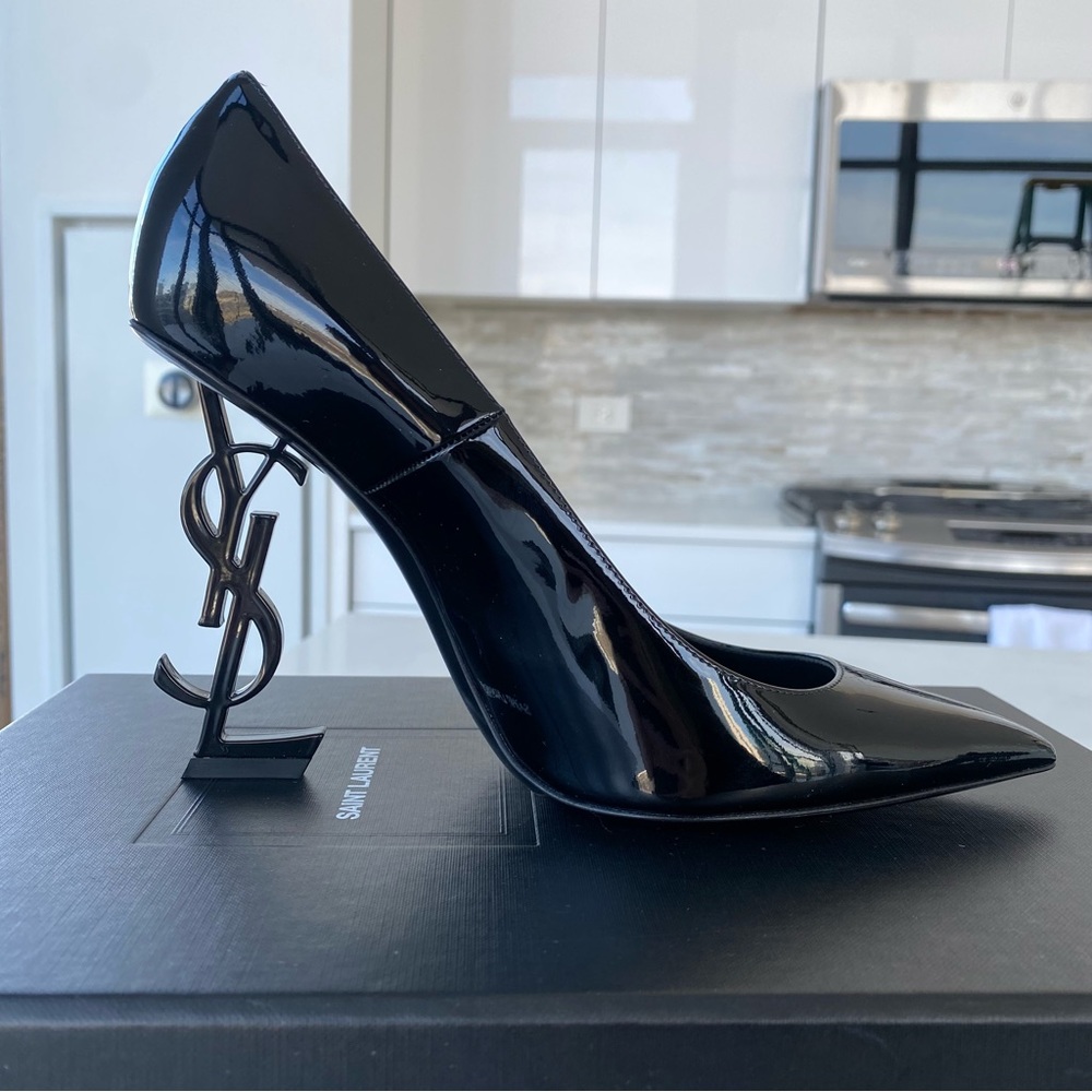 YSL Black Opium heels